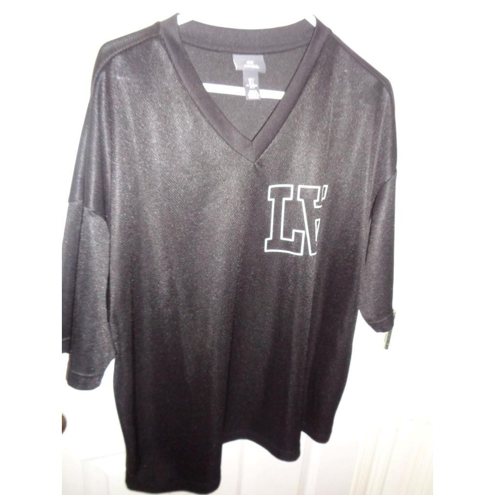 H&M Men's Oversized Fit Large Black LA Los Angeles Shirt